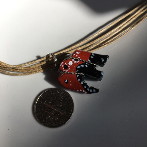 Painted elephant 🐘 on 17” fiber cord - Picture 5 of 8